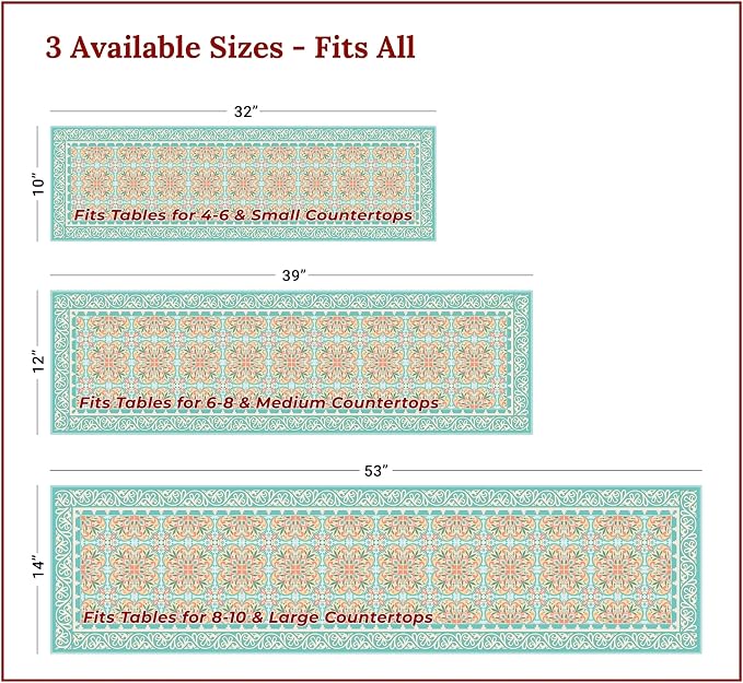 Heat Resistant Table Runner Trivet, 53 x 14 Inch - Image 4