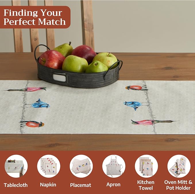 Maison d' Hermine Table runner 100% Cotton Double Layer Table Runners 72 inches - Image 4
