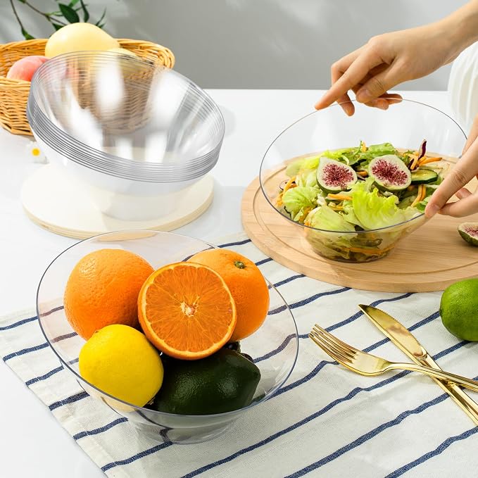 20 Pack Clear Plastic Serving Bowls - Image 6