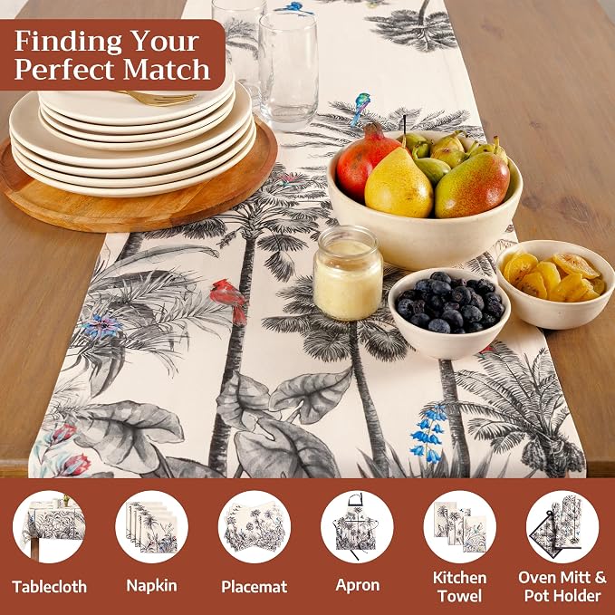 Maison d' Hermine Table Runner 100% Cotton 14.50" x 60" | Table Runners 60 - Image 4