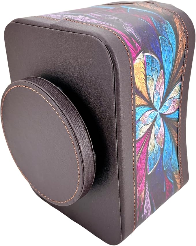 PU Leather Remote Control Holder, 360 Degree Spinning Desk TV Remote Caddy - Image 4