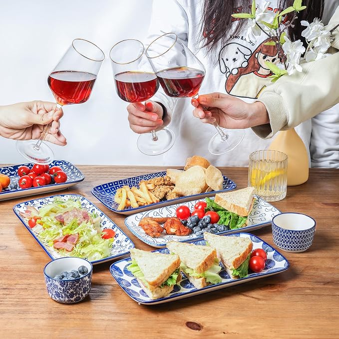 Selamica Ceramic Serving Platters, 12 Inch Serving Trays - Image 5