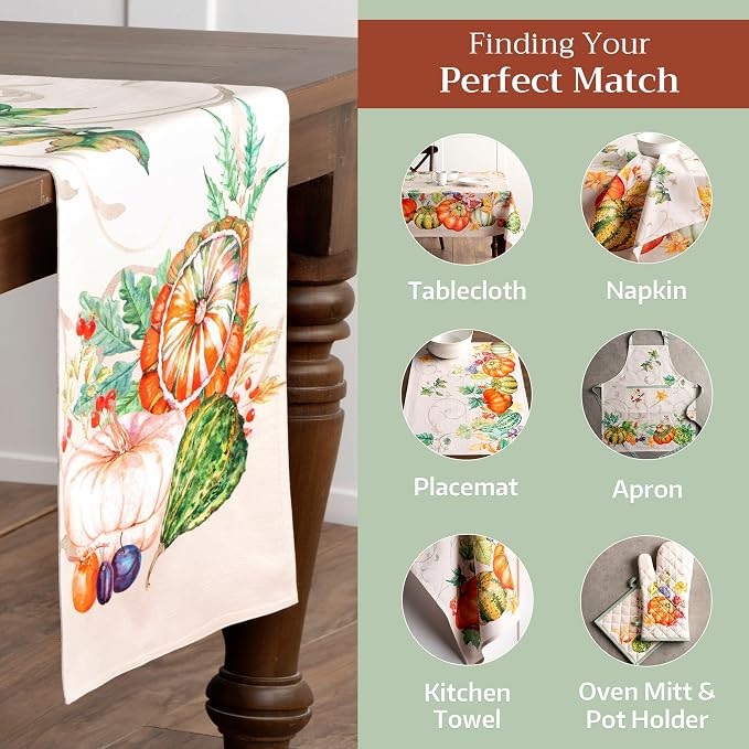 Maison d' Hermine Table Runner 100% Cotton 14.50" x 72" | Table Runners 72 - Image 5