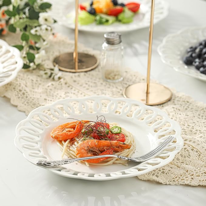 4 Pack 10" Dinner Serving Plates - Image 2