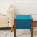 Solino Home 100% Pure Linen Table Runner Chambray Teal, Athena 14 x 36 in | by SolinoHome