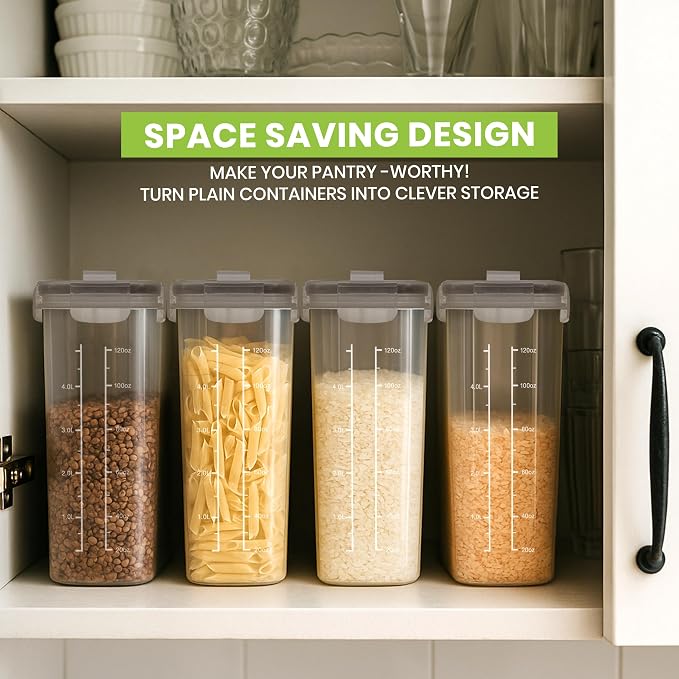 Utopia Kitchen Cereal Containers Storage Set, 2 Pack, BPA-Free Cereal Dispensers - Image 7