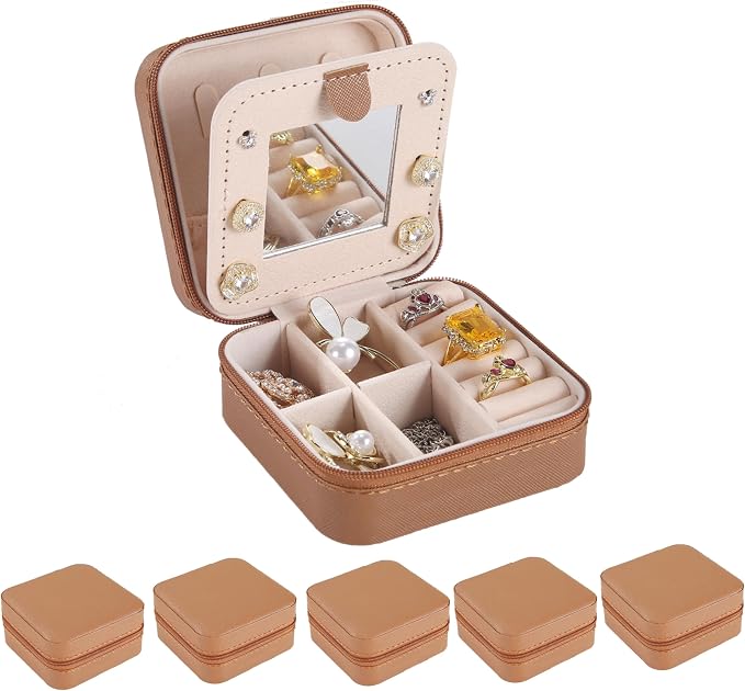 KElofoN Travel jewelry case Travel jewelry box Travel Jewelry Organizer Small by KElofoN