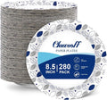 Clawsoff 8.5 Inch 280 Count Paper Plates Heavy Duty Disposable Plates Leaf | by BuyNow