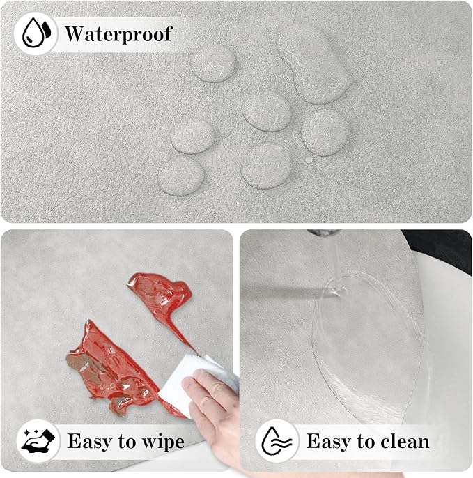 Faux Leather Placemats Set of 6 - Image 5