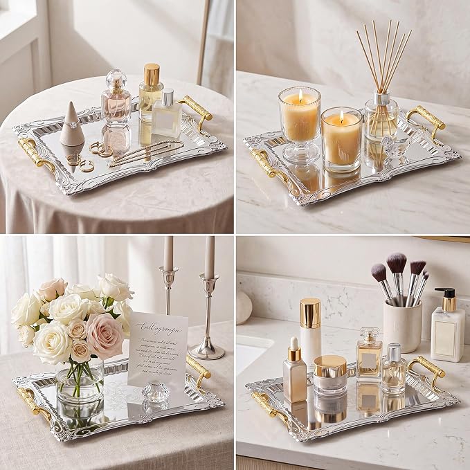 3 Pack Metal Serving Trays - Image 4