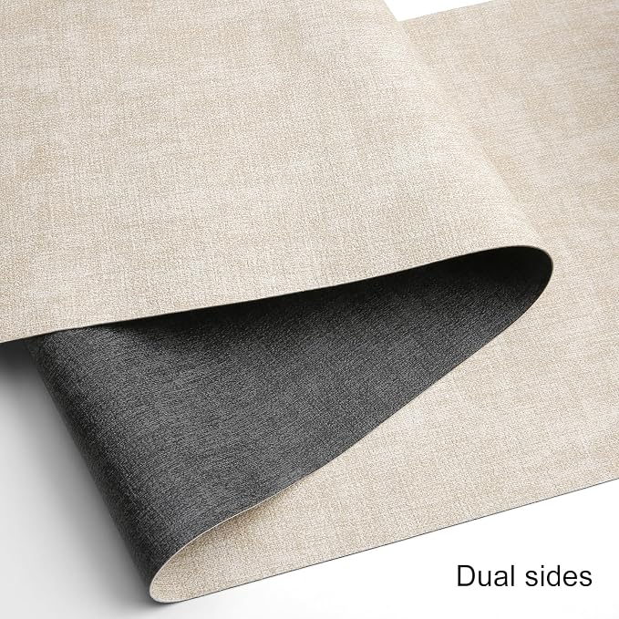 Table Runners 72 Inch Long, Dual-Sided Faux Leather Table Runner | Waterproof - Image 2