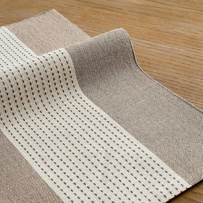 Wracra Linen Placemats Set of 4, Macrame Place Mats - Image 3