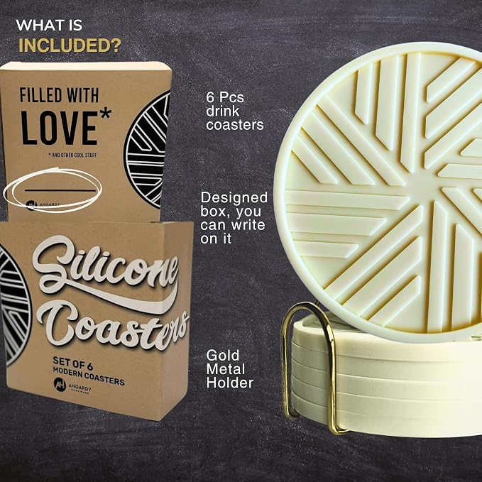 Silicone Coasters Set of 6 - Image 4