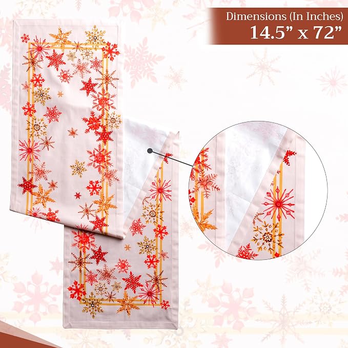Maison d' Hermine Table Runner 100% Cotton 14.50" x 72" | Table Runners 72 - Image 6