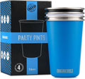 Real Deal Steel Party Pints: 16 oz Pint Cups, Stackable Tumblers, Eco Friendly by RDS