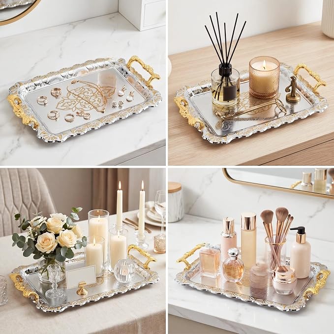 3 Pack Metal Serving Trays - Image 4