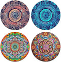 Mandala Pattern Round Coaster Set by QJ+CMJ
