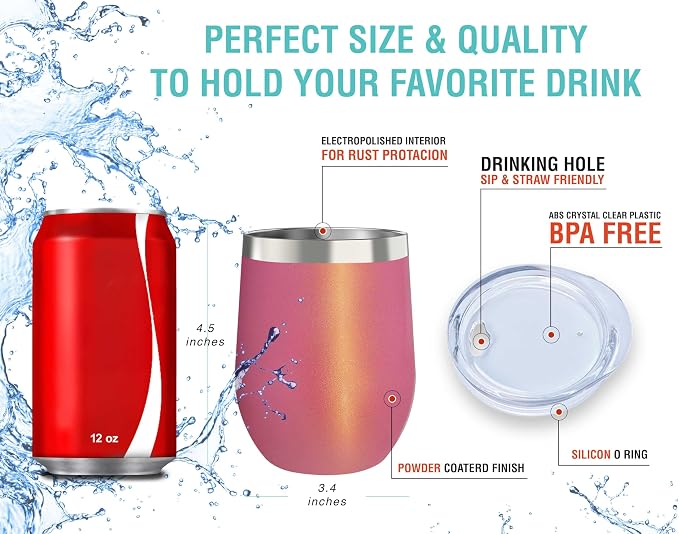 CHILLOUT LIFE 12 oz Stainless Steel Tumbler - Image 4