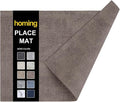 Faux Leather Heat Resistant Placemats 6 Packs, Waterproof Wipeable Dining PU by homing