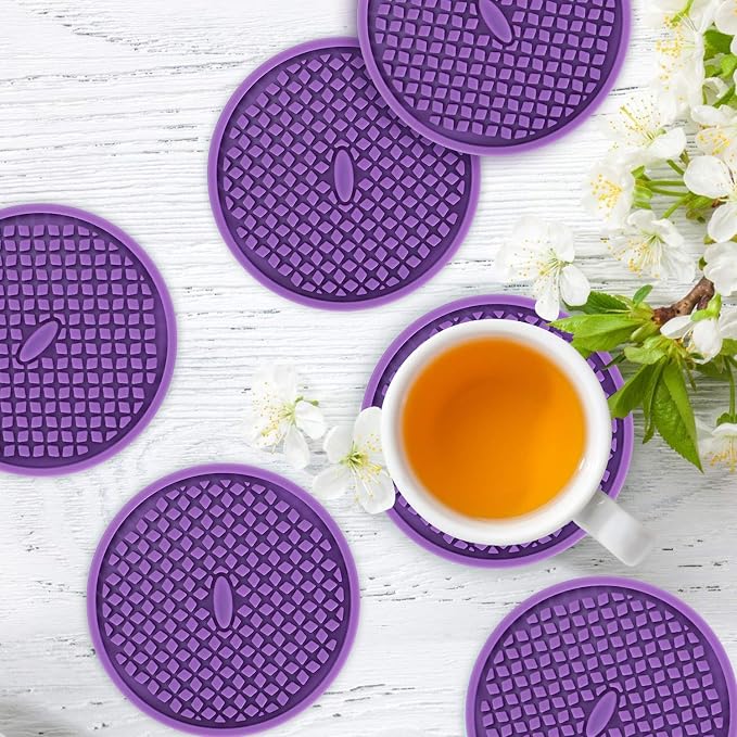 ME.FAN Silicone Coasters Thickened Drink Coasters - Image 2