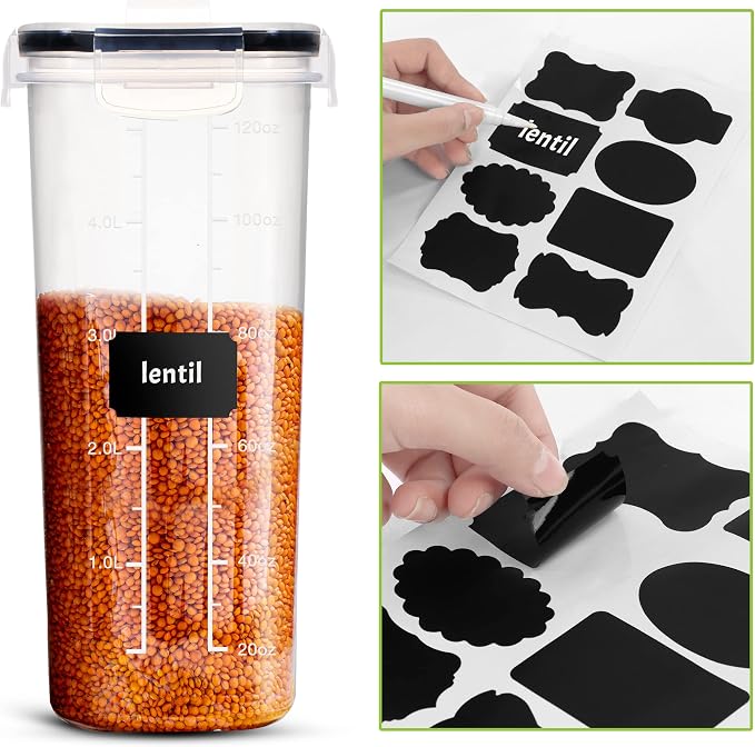 Utopia Kitchen Cereal Containers Storage Set, 2 Pack, BPA-Free Cereal Dispensers - Image 5