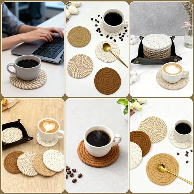 Coasters Set of 4, Boho 4-Color | - Image 7