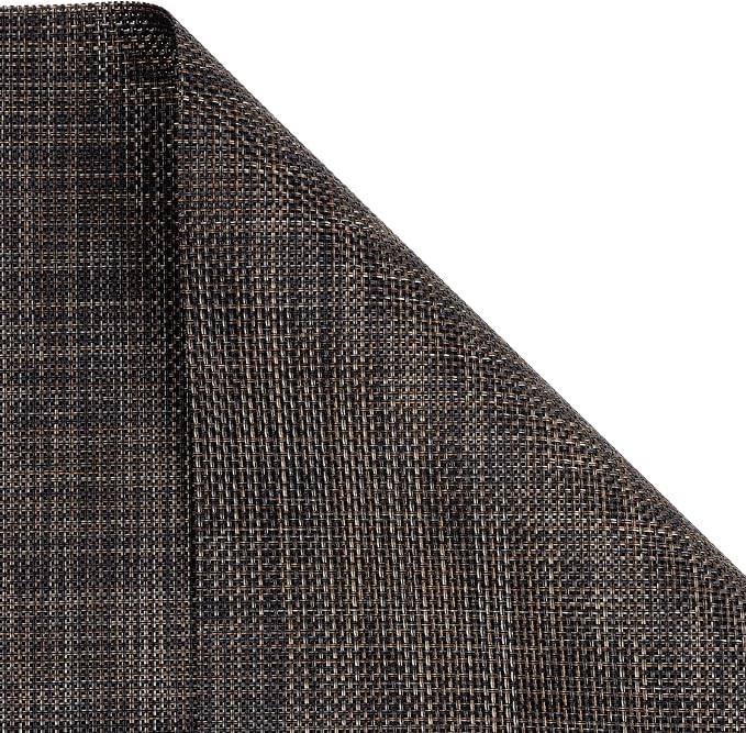 SHACOS Small Wedge Placemats Set of 4 Woven Vinyl Round Table Placemats Wipe - Image 3