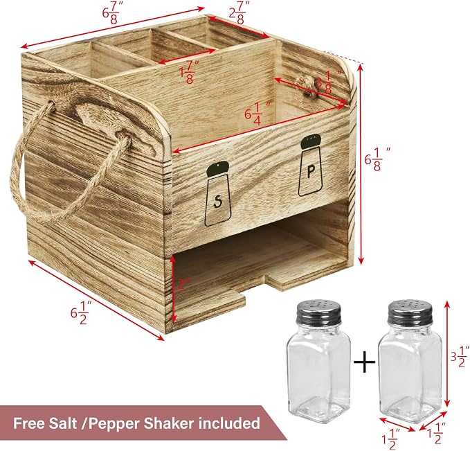 Ikee Design Wooden Utensil Caddy - Image 2