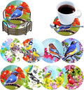8 pcs Diamond Painting Coasters | Diamond Art Coasters | Birds Diamond Art by LGANHAPY