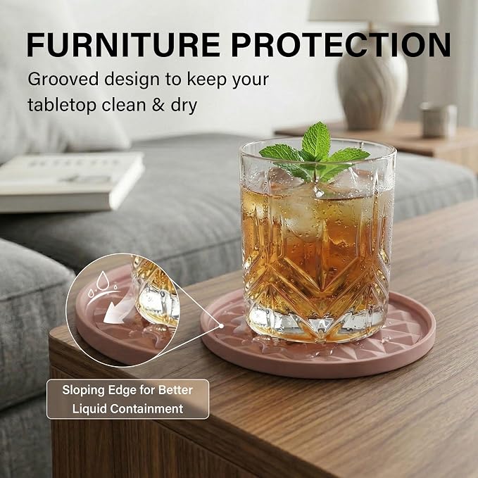 Silicone Drink Coasters Set of 2, Coaster - Image 4