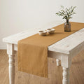 Solino Home 100% Pure Linen Table Runner Caramel Long, Fete 14 x 144 in | Table by SolinoHome