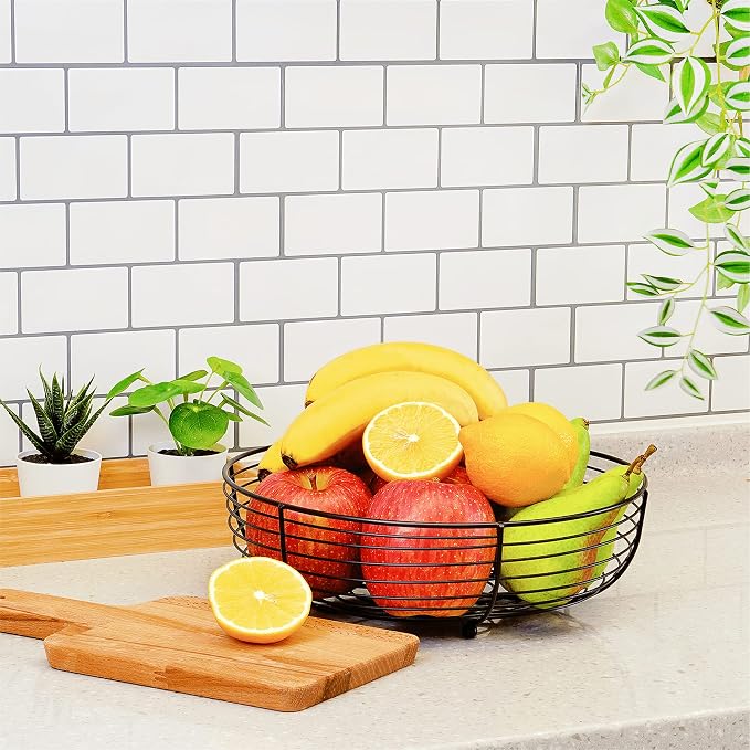 Countertop Fruit Bowl, Wire Basket - Image 6