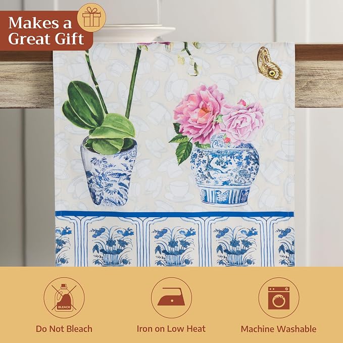 Maison d' Hermine Table Runner 100% Cotton 14.50" x 108" | Table Runners 108 - Image 5