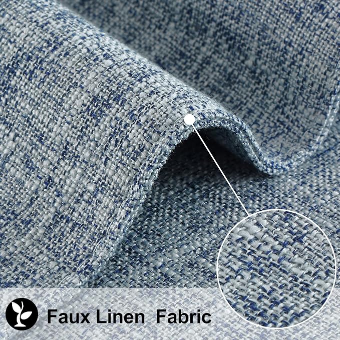 Faux Cotton Linen Placemats Set of 6, Cloth Washable Farmhouse Dining Table Mats - Image 2