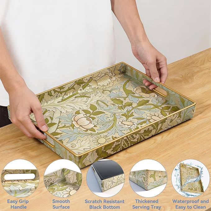 AGIOTA Coffee Table Trays for Living Room Serving Tray - Image 5