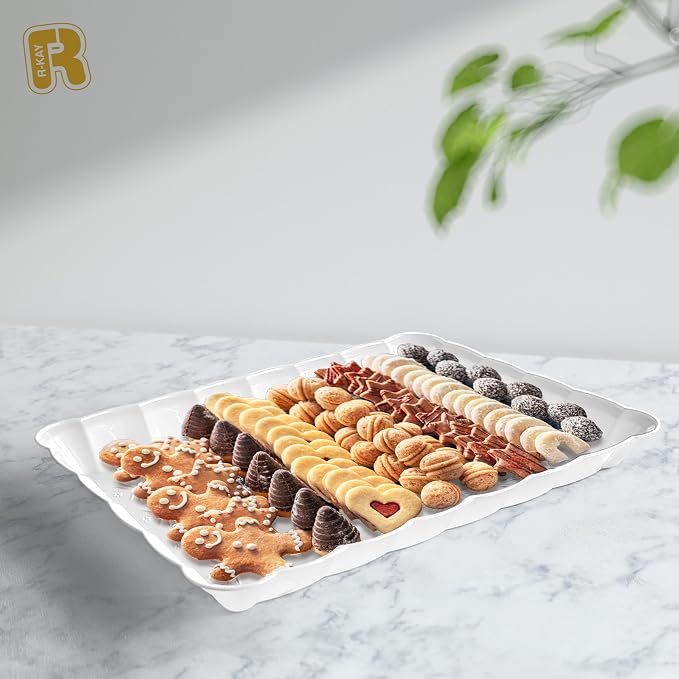 6 Pack White Serving Tray - Image 3
