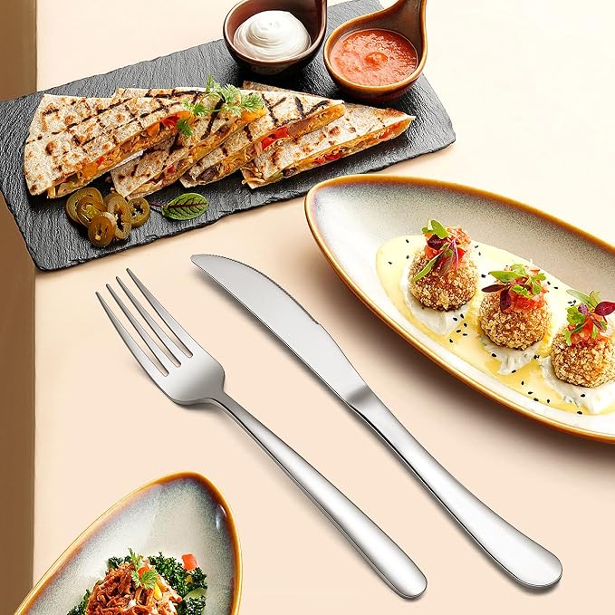 LIANYU 25-Piece Heavy Duty Silverware Set - Image 6