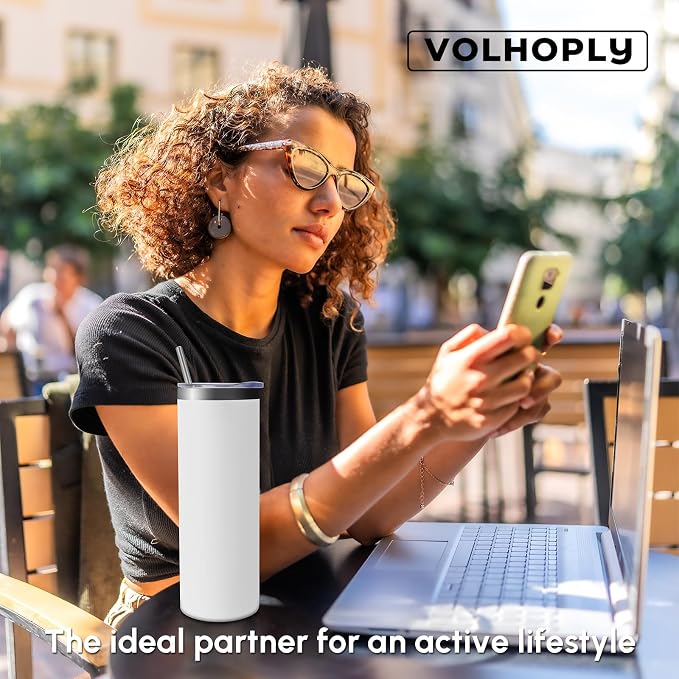 Volhoply 8 Pack Skinny Tumblers - Image 7