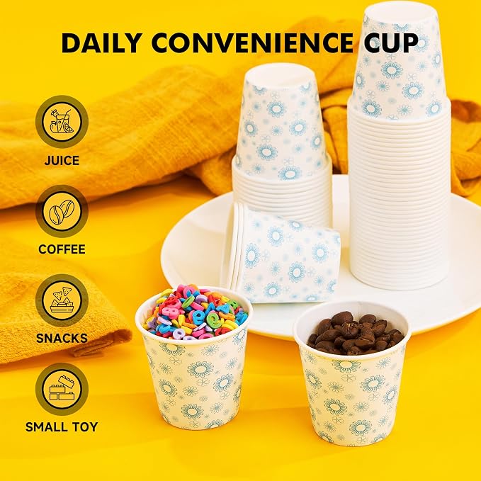 RACETOP 3 oz Bathroom Cups 300 Pack, Small Paper Cups, Disposable, Mini - Image 5
