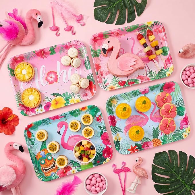 4 Pieces Flamingo Serving Trays - Image 4