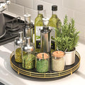Oroyutor 12-Inch Oak Lazy Susan Spice Organizer by Oroyutor