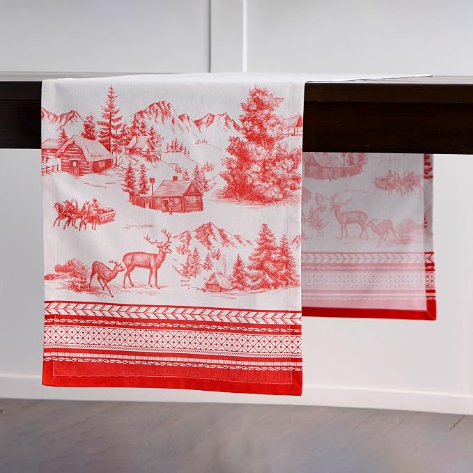 Maison d' Hermine Table Runner 100% Cotton 14.50" x 72" | Table Runners 72 - Image 8