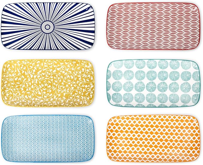 Selamica Ceramic Serving Platters, 12 Inch Serving Trays by Selamica