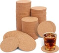 180 Pack 3.5 Inch Round Cork Coasters, Cork Drink Coasters by Geytetqi