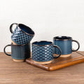 GBhome 12 OZ Stackable Coffee Mugs Set of 4, Ceramic Coffee Cups Set | 4 by GBhome