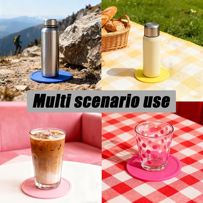 5 Pack Coasters, Non-Slip Cup Coasters - Image 5