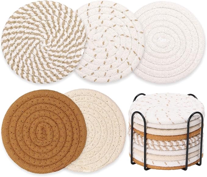 Billbotk 10 Pieces Boho Coasters by Billbotk