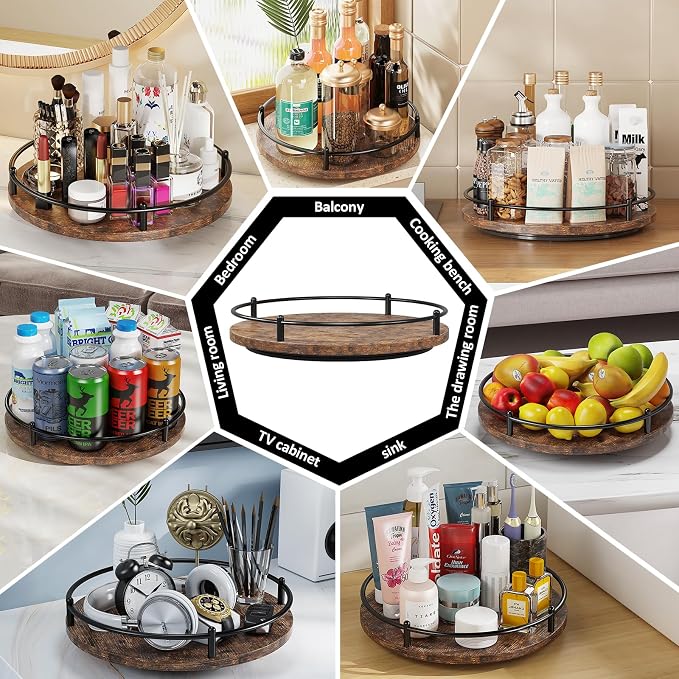 Lazy Susan Organizer：9 Inch Rotating Spice Rack - Image 6
