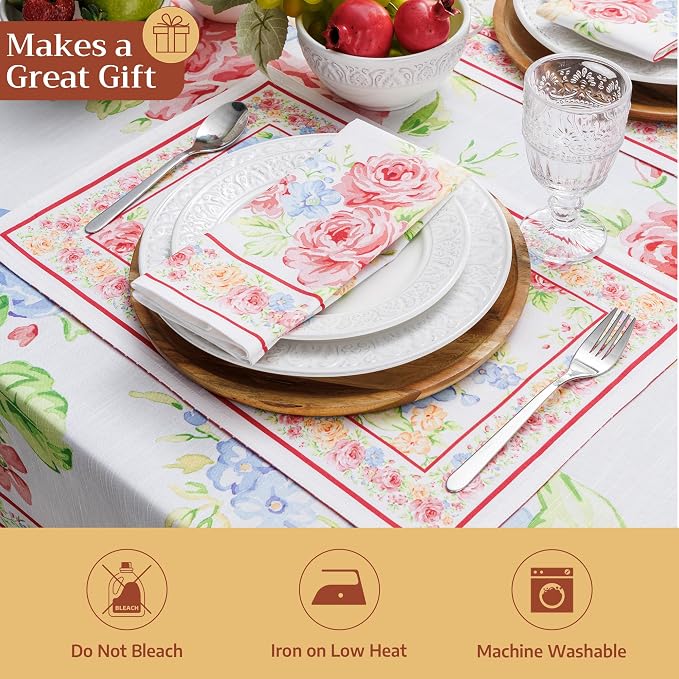 Maison d' Hermine Placemats Set of 4 Reusable 100% Cotton | Cloth Place Mats - Image 5