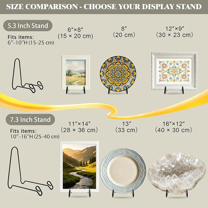 Artliving 2 Pack Display Stand Easel Iron Bowl Stands - Image 9